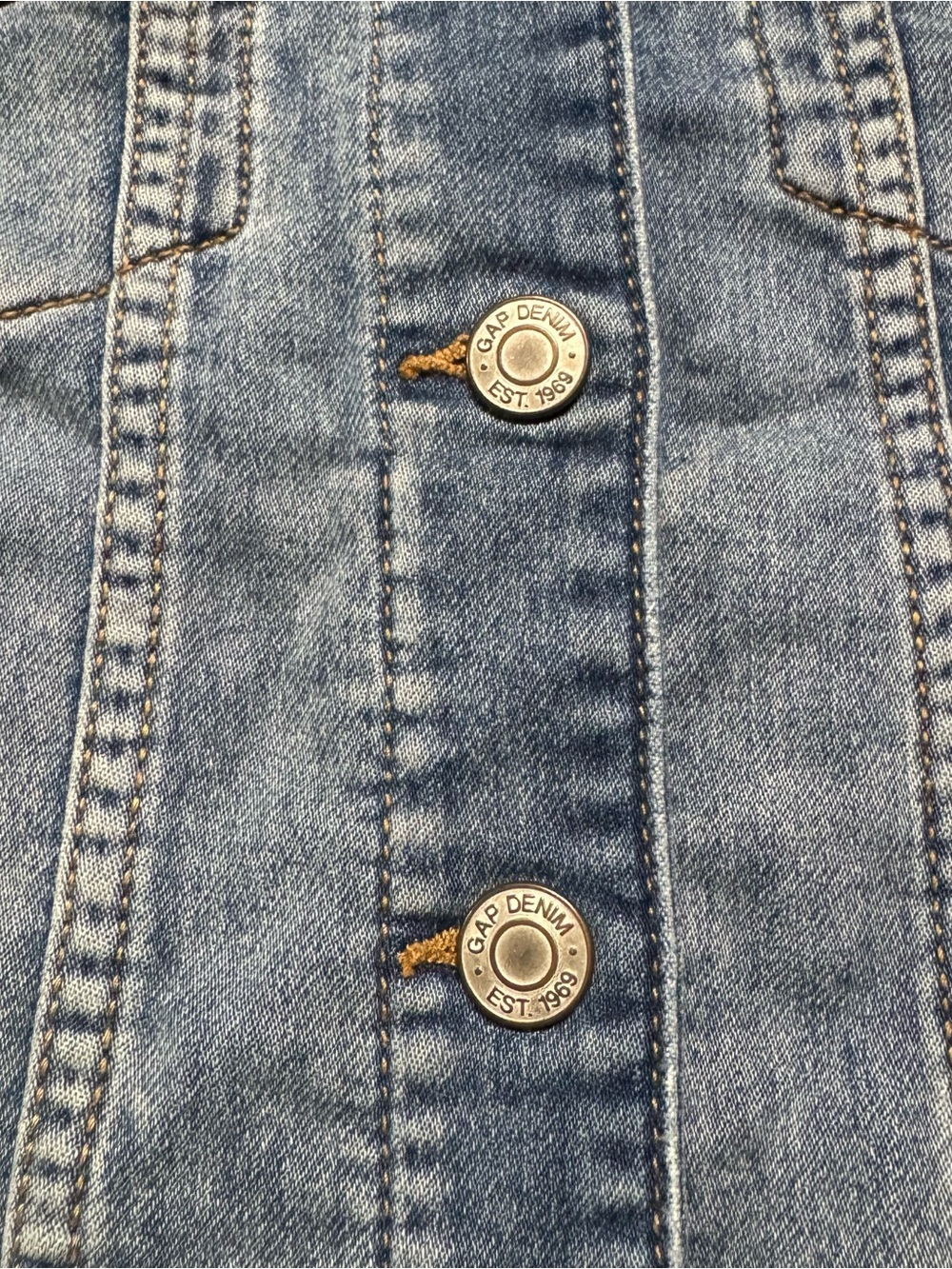 GAP Denim kids Medium Wash Jean Jacket Size Medium Regular - Picture 4 of 12